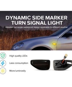 Kit Freccia Laterale a Led Side Marker Dinamica Lente Fume Dacia Logan Sandero II Duster 261651140R