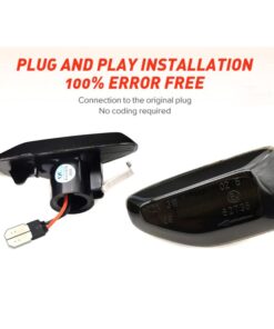 Kit Freccia Laterale a Led Side Marker Dinamica Lente Fume Dacia Logan Sandero II Duster 261651140R