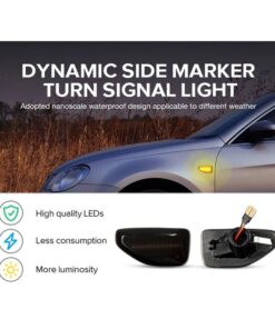 Kit Freccia Laterale a Led Side Marker Dinamica Lente Fume Dacia Logan II Sandero II Duster 261601801R