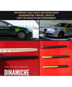 Kit Freccia Laterale a Led Side Marker Dinamica Lente Fume Alfa Romeo Giulietta Renault Megane III OEM 50513758 50522994