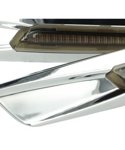 Kit Freccia Laterale a Led Side Marker Dinamica Argento Cromato Lente Grigio BMW E81 E82 E87 E88 E90 E91 E92 E93 E60 E61 F10