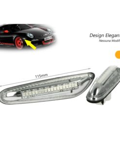 Kit Freccia Laterale a Led Side Marker Dinamica Lente Trasparente BMW E46 E36 E90 E91 E60 E61 E81 E82 E87 E88 E92 E93 X1 E84 X3 E83 X5 E53