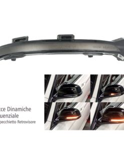 Kit Freccia Specchietto Retrovisore Led VW Golf 7 E-Golf Sportsvan Touran Lente Fume Arancione Dinamico Sequenziale