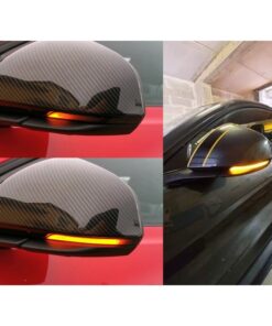 Kit Freccia Led Specchietto Retrovisore Dinamico Sequenziale Ford Mustang 2015 Lente Fume Arancione