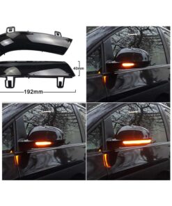 Kit Freccia Led Specchietto Retrovisore Dinamico Sequenziale VW Golf 5 6 Passat Sharan Lente Fume Arancione