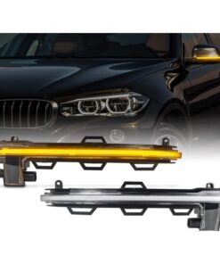 Kit Freccia Led Specchietto Retrovisore Dinamico Sequenziale BMW X3 F25 X4 F26 X5 F15 X6 F16 Arancione Lente Trasparente