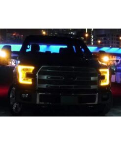 Kit Freccia Led Specchietto Retrovisore Dinamico Sequenziale Ford F150 Dopo 2015 FL34-13B382A Lente Fume Arancione + DRL