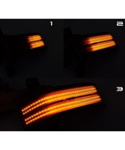 Kit Freccia Led Specchietto Retrovisore Dinamico Sequenziale Chevrolet Silverado GMC Sierra Lente Fume Arancione