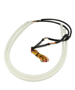 Alternative view of Kit Tubo Neon Strip Led Auto 60cm Bicolor Flessibile Tagliabile Bianco Per Luci Diurne DRL Posizione Arancione Per Freccia Stile Audi VW