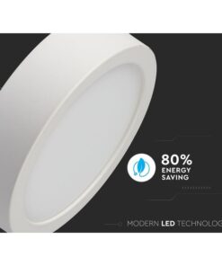 Plafoniera Pannello Led Slim Montaggio a Plafone Rotondo 140X24mm 12W 4000K SKU-4911