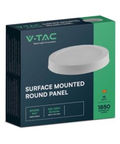 Alternative view of Plafoniera Pannello Led Slim Montaggio a Plafone Rotondo 18W 1980LM 3000K SKU-7876