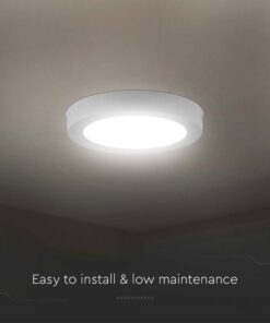 Plafoniera Pannello Led Slim Montaggio a Plafone Rotondo 18W 1980LM 3000K SKU-7876