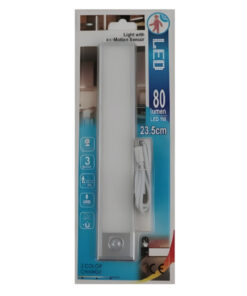 Lampada Barra LED con Sensore di Movimento 1W 80lm 235X40X8mm CCT Dimmerabile 3 Modalità, Batteria Ricaricabile USB 5V 1A, con Calamita, Slim per Armadi e Mobili, Sotto Pensile, Anche In Auto Camper