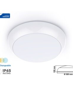 Plafoniera A Led Da Soffitto o Parete CCT 15W IP65 320mm Caldo Neutro Freddo 3 In 1 SKU-20016