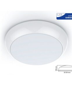 Plafoniera A Led Da Soffitto o Parete Freddo 6400K 17W IP65 Anche Esterno Diametro 320mm SKU-802