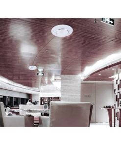 Alternative view of Plafoniera A Led Da Soffitto CCT 3 in 1 Rotonda 60W D500mm Effetto Stellato Cristallo Con Telecomando Incluso SKU-14621