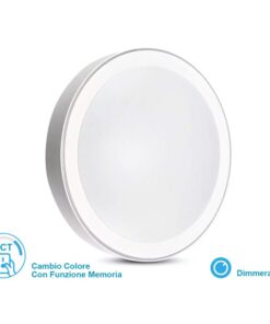 Plafoniera A Led Da Soffitto CCT 3 in 1 Rotonda 60W D510mm Dimmerabile Con Telecomando Incluso SKU-2114751