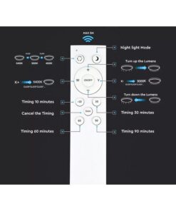 Plafoniera A Led Da Soffitto CCT 3 in 1 Rotonda 60W D510mm Dimmerabile Con Telecomando Incluso SKU-2114751