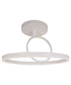 Plafoniera Lampadario LED 37W 4000lm Doppio Anelli Incrociate Colore Bianco D495mm 4000K SKU-14985