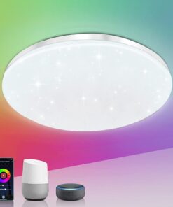 Plafoniera LED WiFi RGB 20W 1600lm Tuya Smart Life D258x58mm