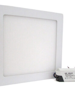 Plafoniera Faretto Led Da Soffitto Muro Parete Quadrata 18W Bianco Freddo 225x225mm