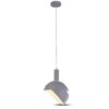 Lampadario LED con Paralume in Alluminio e Portalampada E14 (Max 60W) Colore Grigio SKU 3922