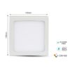 Plafoniera Pannello Led Slim Montaggio a Plafone Quadrato 140X140X24mm 12W 4000K SKU-4914