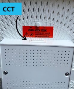 Plafoniera Pannello Led CCT Quadrato 160X160X43mm 18W 2300LM Montaggio a Plafone