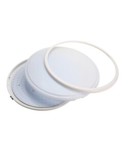 Plafoniera A Led Slim Da Soffitto 20W 220V Bianco Caldo Rotondo Diametro 350mm Ultrapiatta