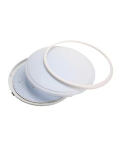 Plafoniera A Led Slim Da Soffitto 28W 220V Bianco Caldo Rotondo Diametro 380mm Ultrapiatta