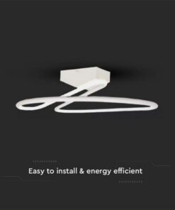 Alternative view of Plafoniera Lampadario LED 20W 2130LM Design Moderno Rotondo Spirale D250X130mm Colore Bianco 4000K SKU-6927