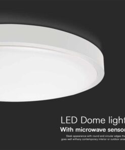 Plafoniera Led Da Soffitto Rotonda 18W 1830 Lumen con Telecomando e Sensore di Movimento a Microonde Luce Bianca 4000K IP44 SKU-76601