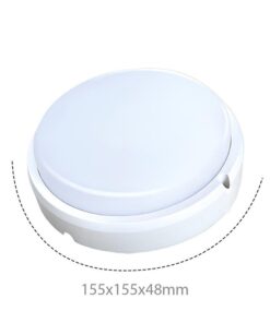 Alternative view of Plafoniera Led Lampada Da Parete Soffitto IP54 Rotondo 12W 1155LM 3000K Bulkhead Per Condominio D150X47mm