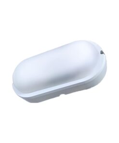 Plafoniera Led Lampada Da Parete Soffitto IP54 Ovale 12W 1155LM 3000K Bulkhead Per Condominio 199X97X47mm