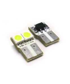 Lampada Led T10 W5W 2 Smd 5050 No Polarita Luci Targa Portiere Auto 12V Bianco