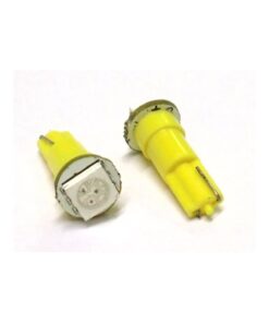 Lampada Led T5 W1,2W 1 Smd Arancione Giallo Luci Cruscotto 12V