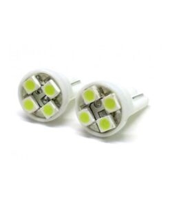 Lampada Led T10 W5W 4 Smd Bianco Luci di Posizione 12V