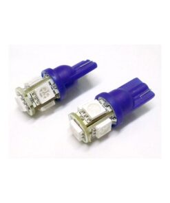 Lampada Led T10 W5W 5 Smd 5050 Blue Luci Posizione 12V