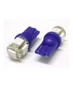 Alternative view of Lampada Led T10 W5W 5 Smd 5050 Blue Luci Posizione 12V