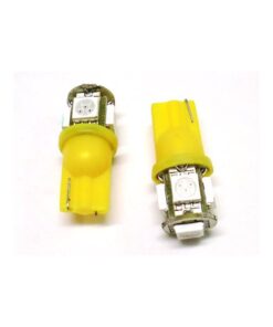 Lampada Led T10 WY5W 5 Smd 5050 Arancione Frecce Laterale 12V