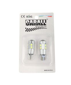 Lampada Led Canbus Pro T10 W5W W16W T15 12V 10 Smd 5630 No Errore No Polarita Luci Posizione Bianco