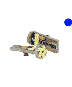 Lampadina Led Canbus T10 W5W 15 Smd 4014 Colore Blue No Errore Check Luci 12V Senza Polarita