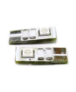 Lampada Led Canbus T10 W5W 2 Smd Blue No Errore Check Luci 12V Con Resistenza