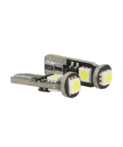 Lampada Led Canbus T10 W5W 3 Smd 5050 Bianco 12V No Polarità No Errore Luci Posizione Fiat Grande Punto Nuova Panda