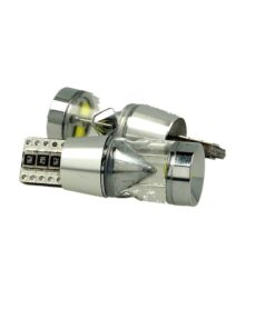 Lampada Led T10 W5W 12V 9W Canbus Pro 3 Cree XBD Da 3W Con Cono Riflettore Bianco No Errore