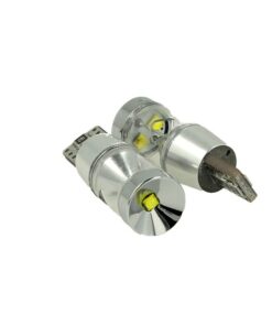 Lampada Led T10 W5W 12V 9W Canbus Pro 3 Cree XBD Da 3W Con Cono Riflettore Bianco No Errore
