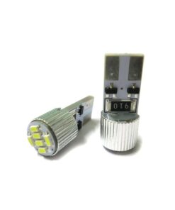 Lampadina Led Canbus T10 W5W 6 SMD 3104 Frontale No Errore Computer Di Bordo