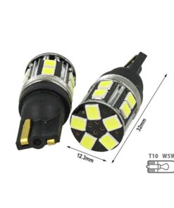 Lampada Led T10 W5W 100% Canbus 5W Reale 12V 24V No Errore Senza Polarità Bianco 6000K