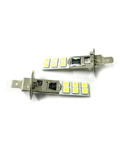 Lampada Led H1 12 SMD 5050 Luci Fendinebbia Bianco Freddo 6000K 12V 2W