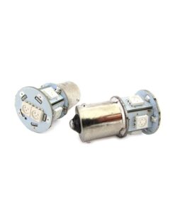 Lampada Led RY5W RY10W BAU15S 12V Arancione Giallo Per Luci Frecce Moto Scooter Piedi Storti 7 Smd 5050